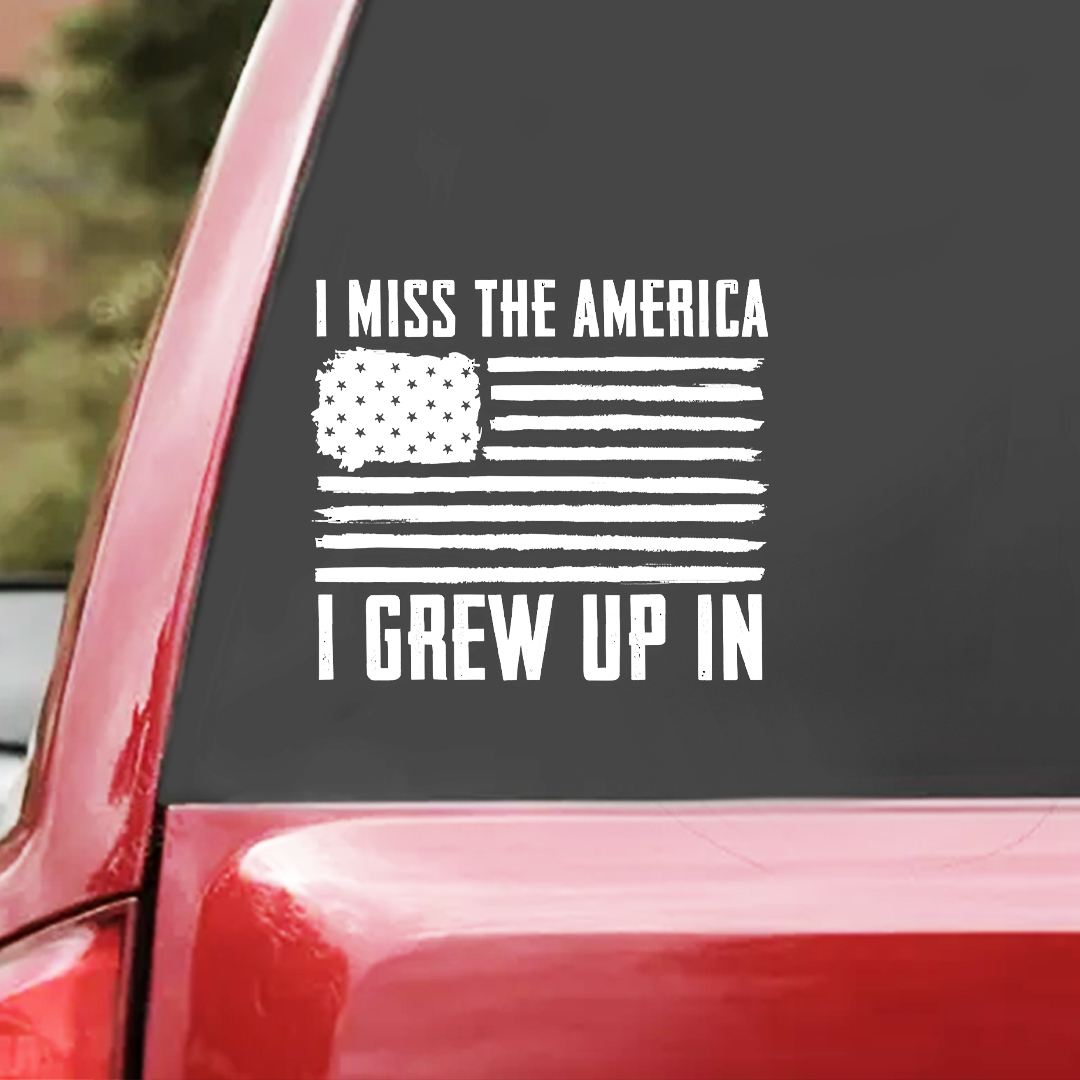 I Grew Up In Veteran Sticker