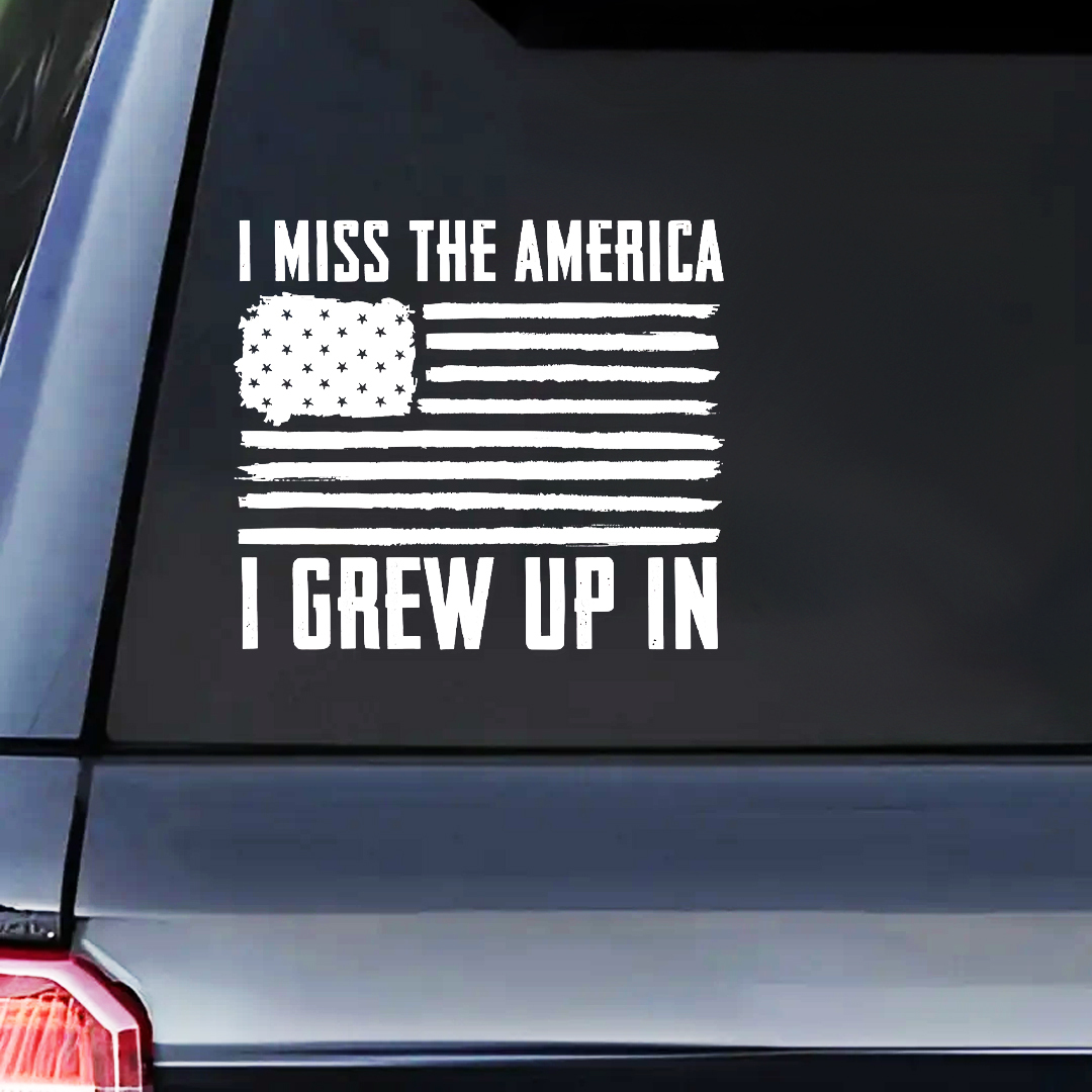 I Grew Up In Veteran Sticker