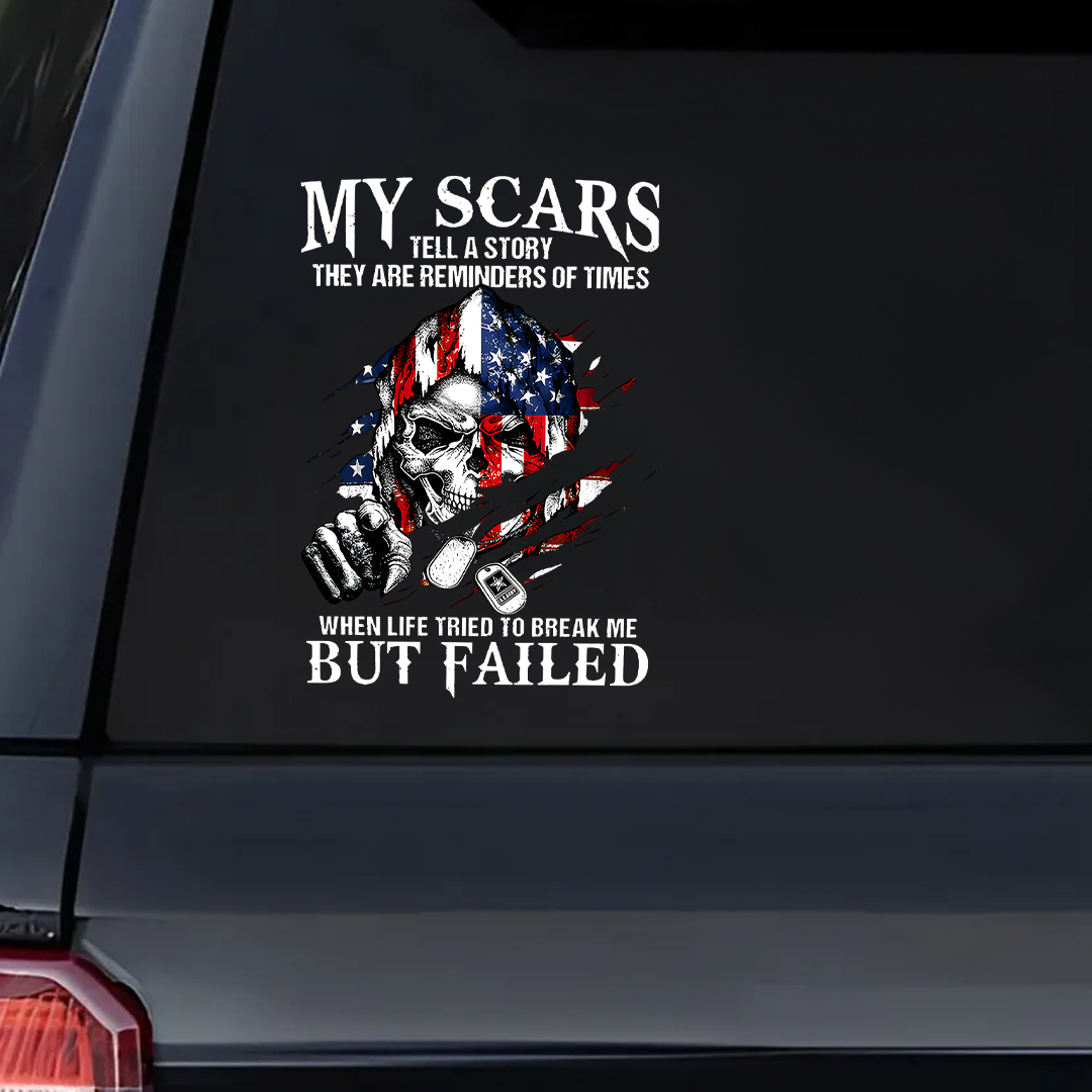 My Scars Veteran Sticker