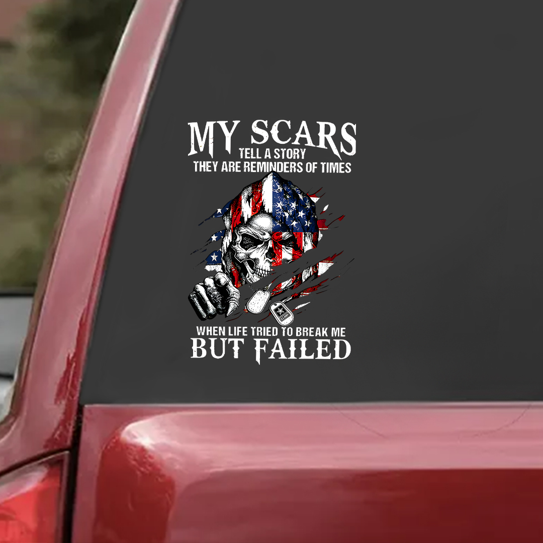 My Scars Veteran Sticker