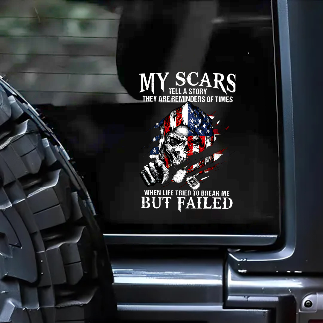 My Scars Veteran Sticker