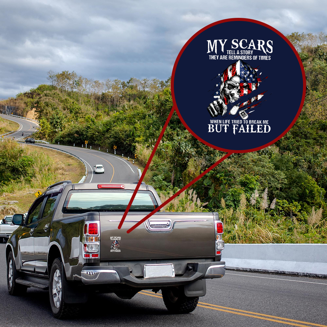 My Scars Veteran Sticker