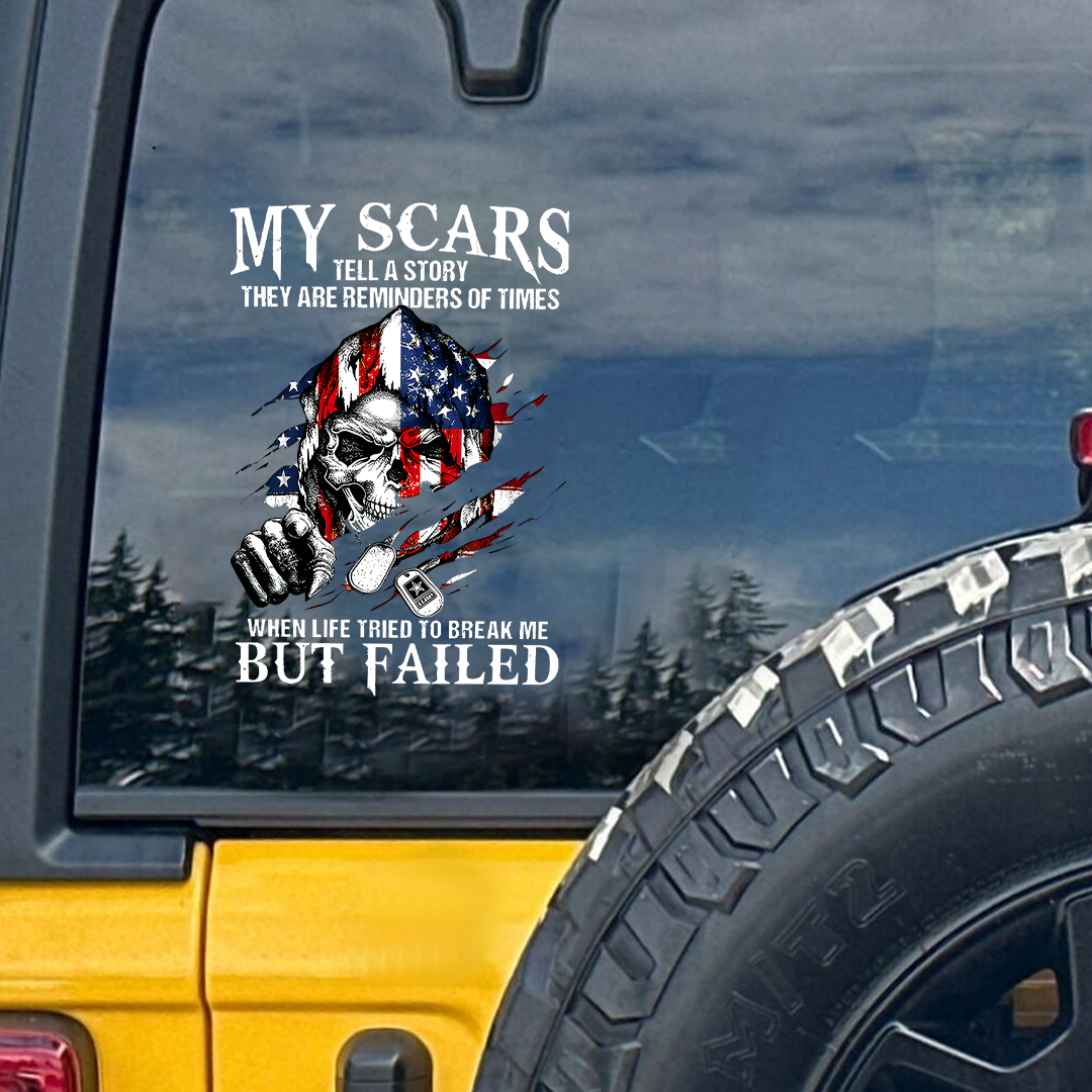 My Scars Veteran Sticker