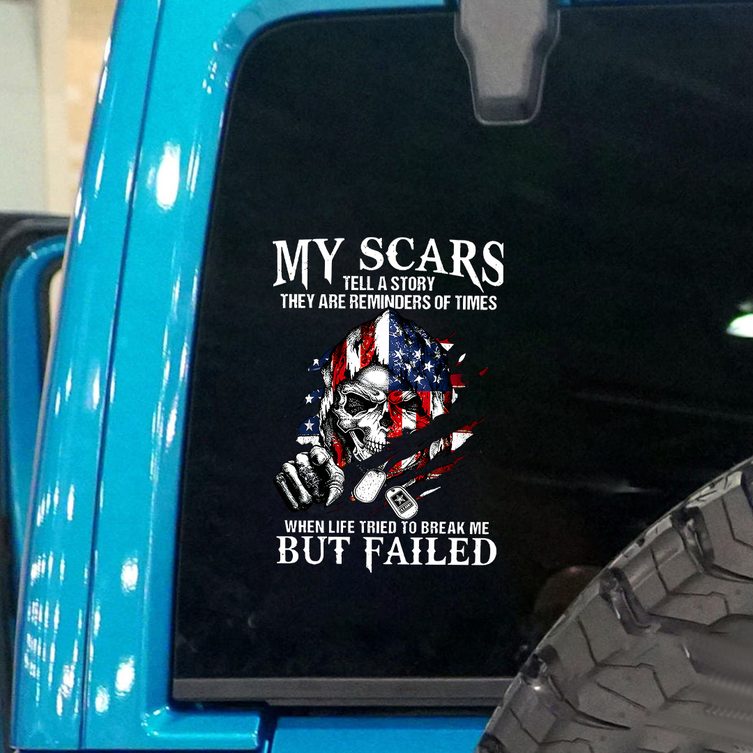 My Scars Veteran Sticker