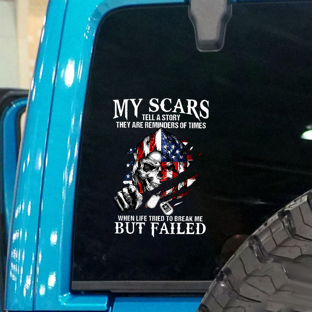 My Scars Veteran Sticker