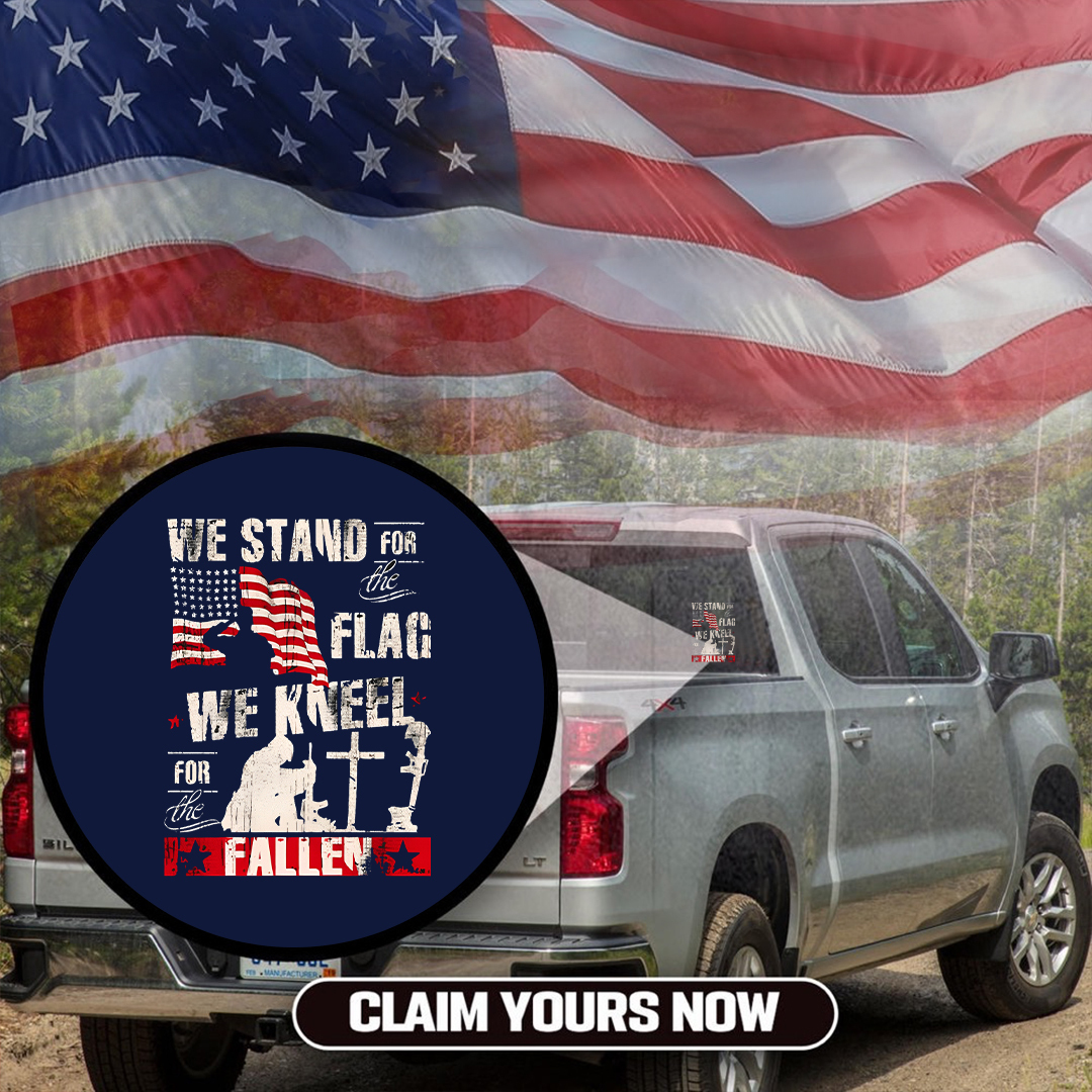 We Stand For The Flag We Kneel For The Fallen- Veteran Decal, Remembrance Day Sticker