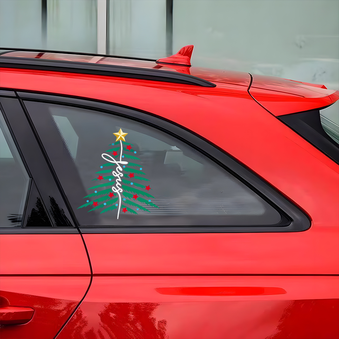 Christmas Star Tree Sticker