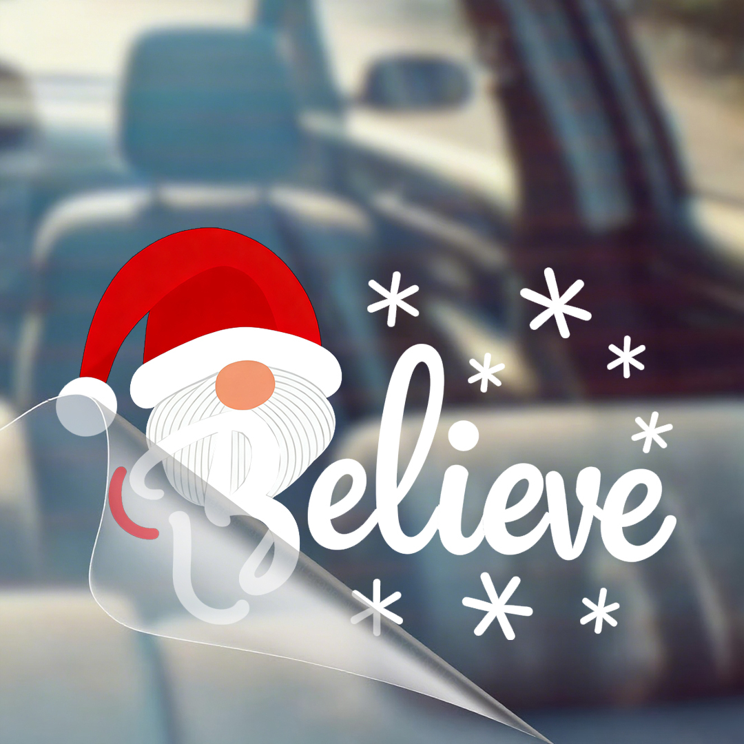 Christmas Hat Car Sticker