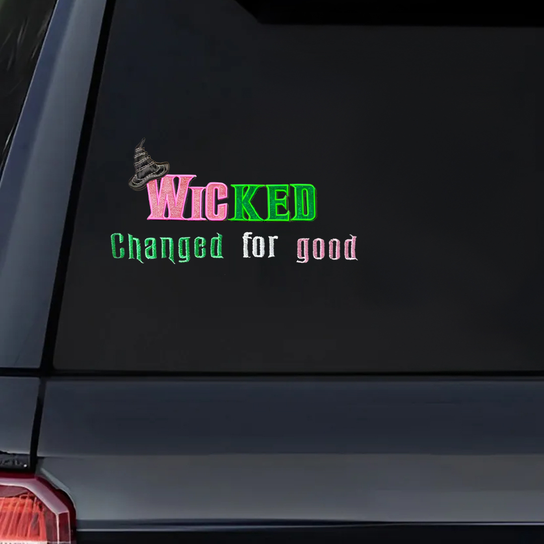 Wicked Changed For Good Hat Sticker