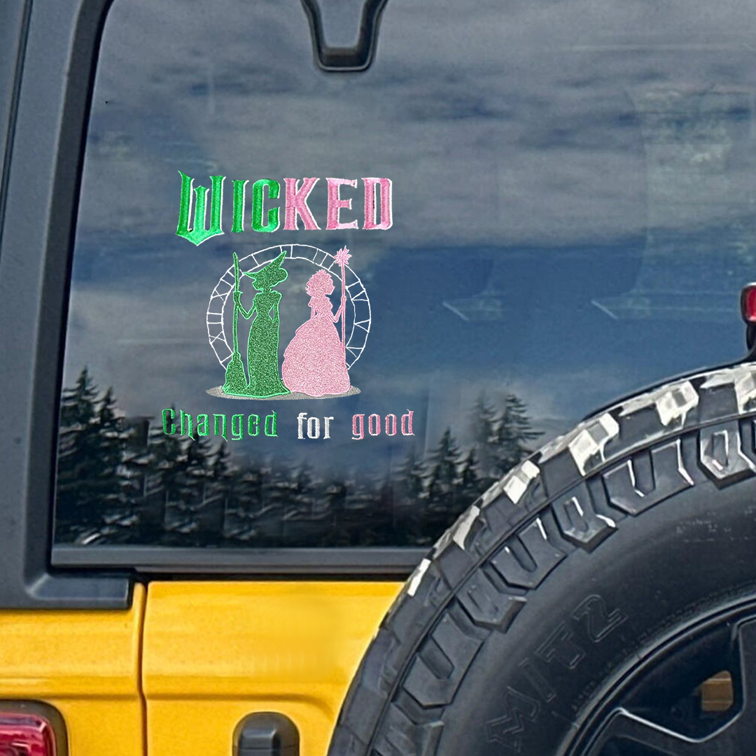 Wicked Changed For Good Double Witches Sticker