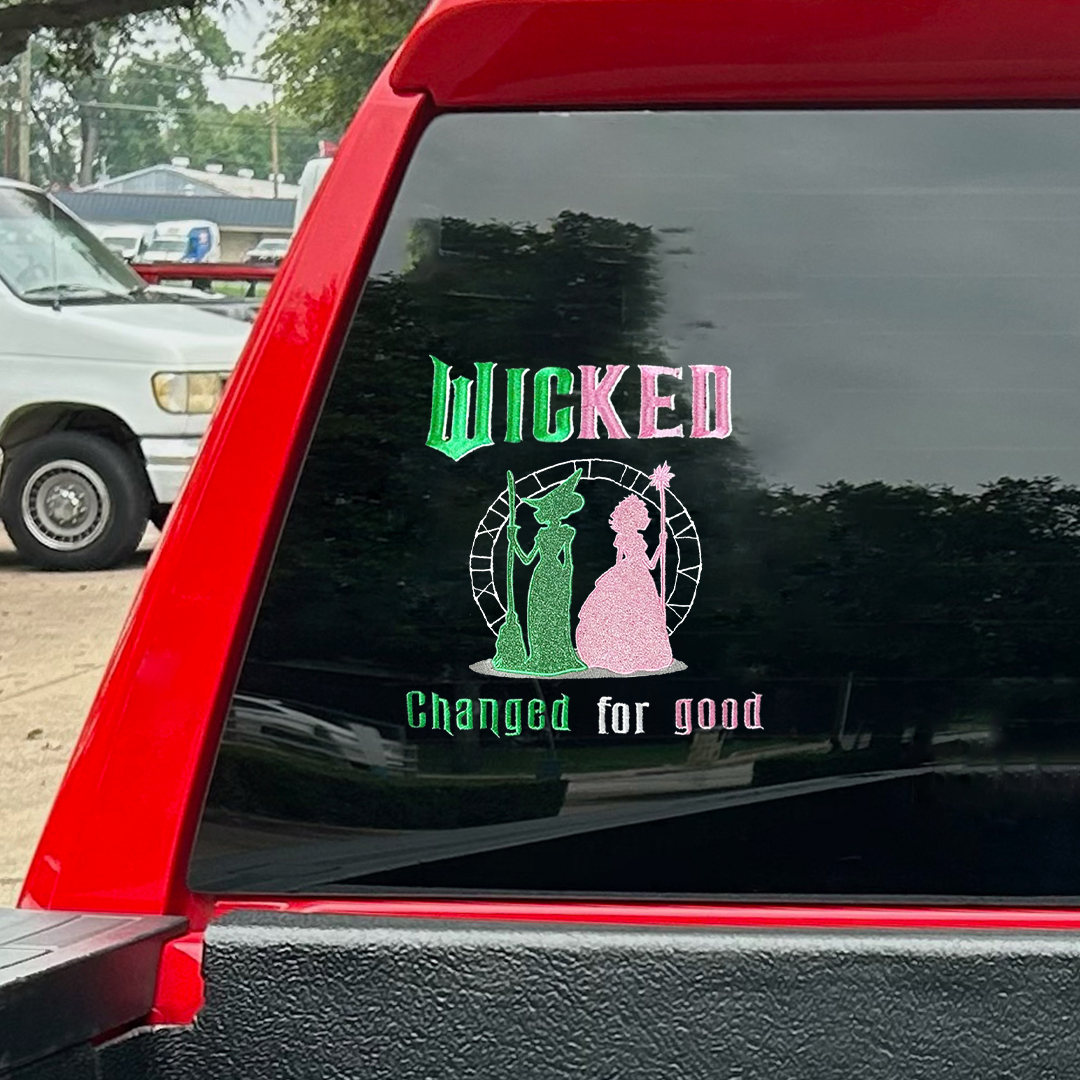 Wicked Changed For Good Double Witches Sticker