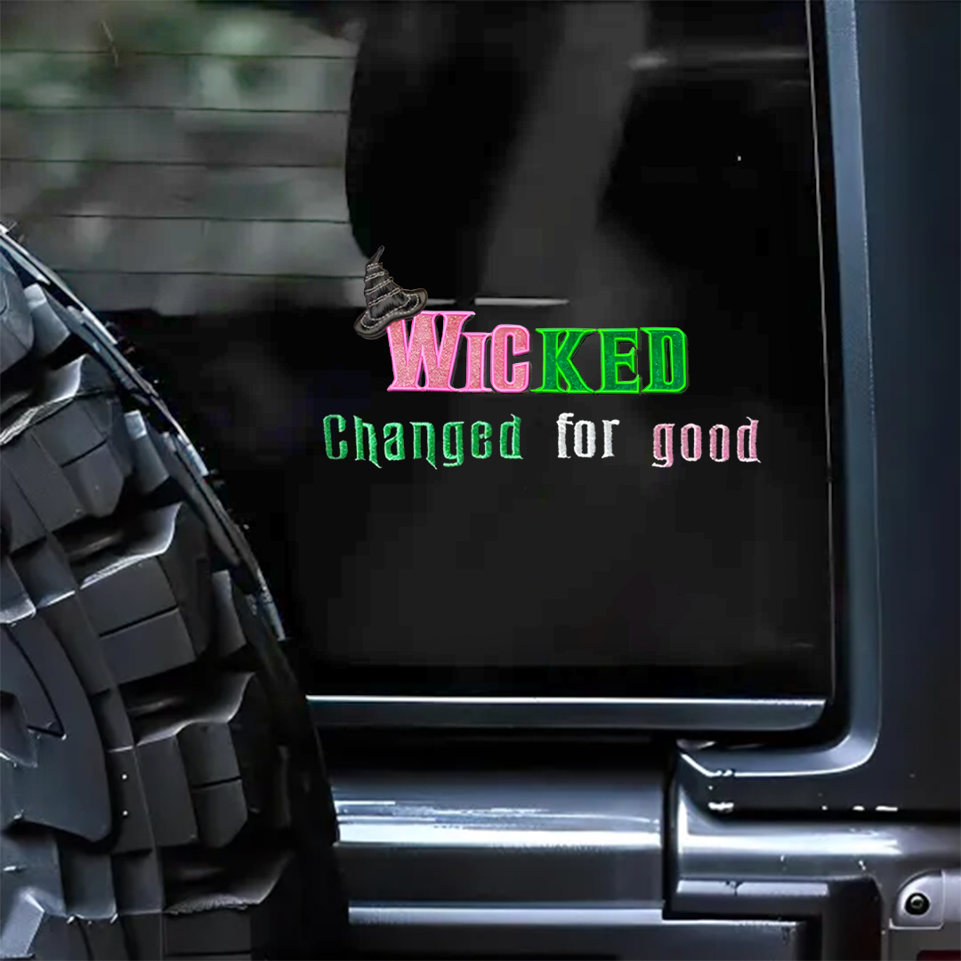 Wicked Changed For Good Hat Sticker