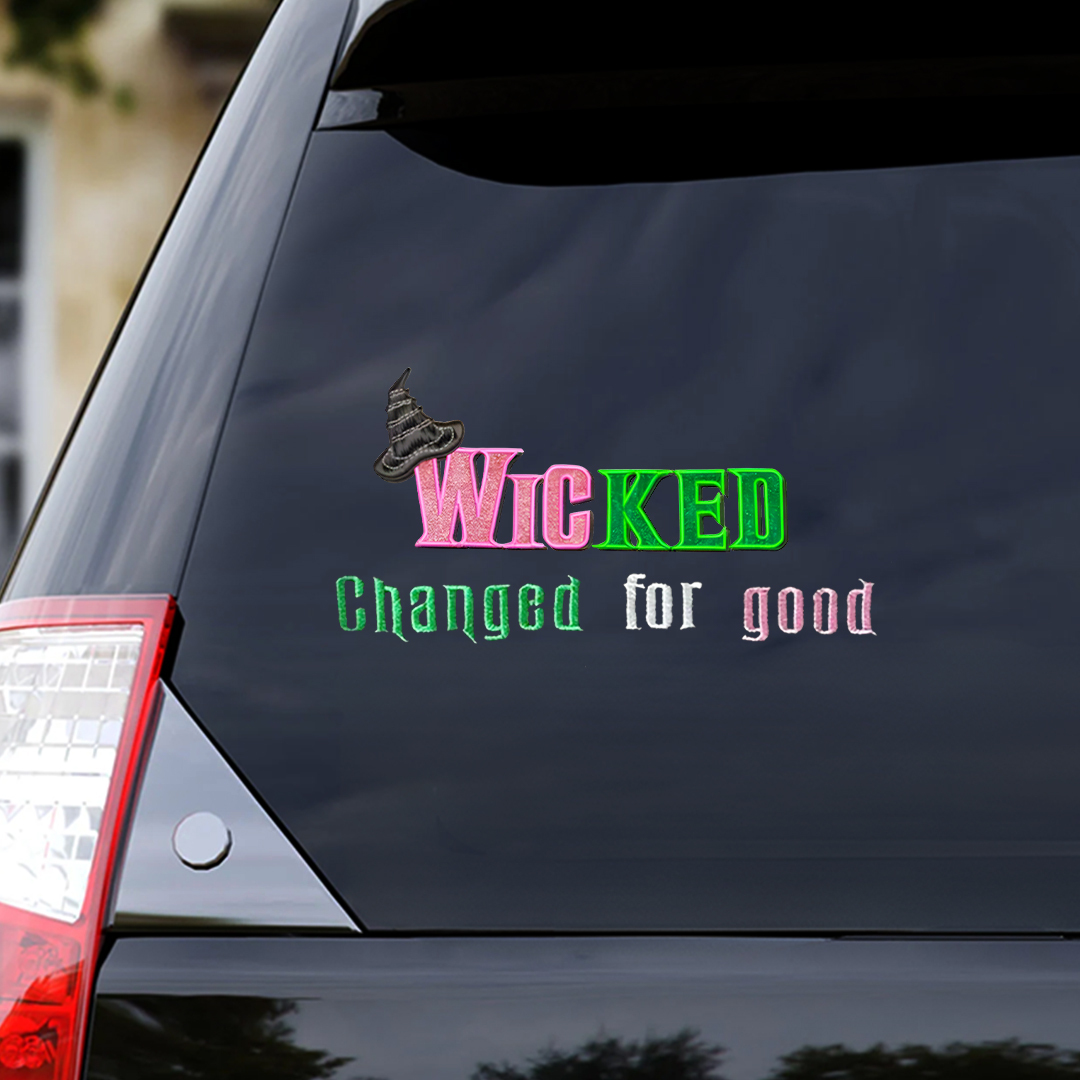 Wicked Changed For Good Hat Sticker