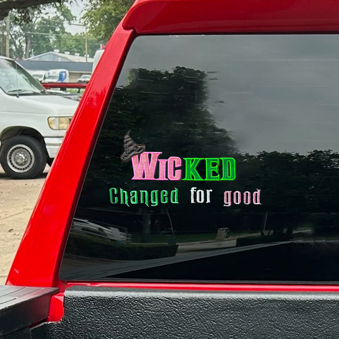 Wicked Changed For Good Hat Sticker