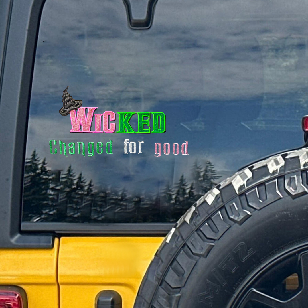 Wicked Changed For Good Hat Sticker