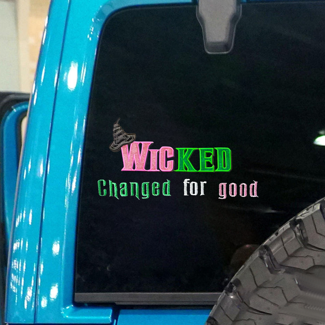 Wicked Changed For Good Hat Sticker