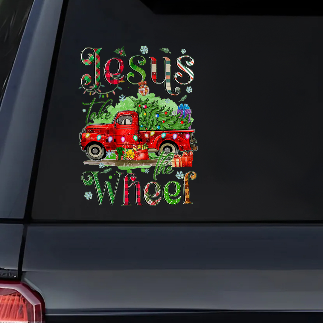 Jesus Take The Wheel Sticker