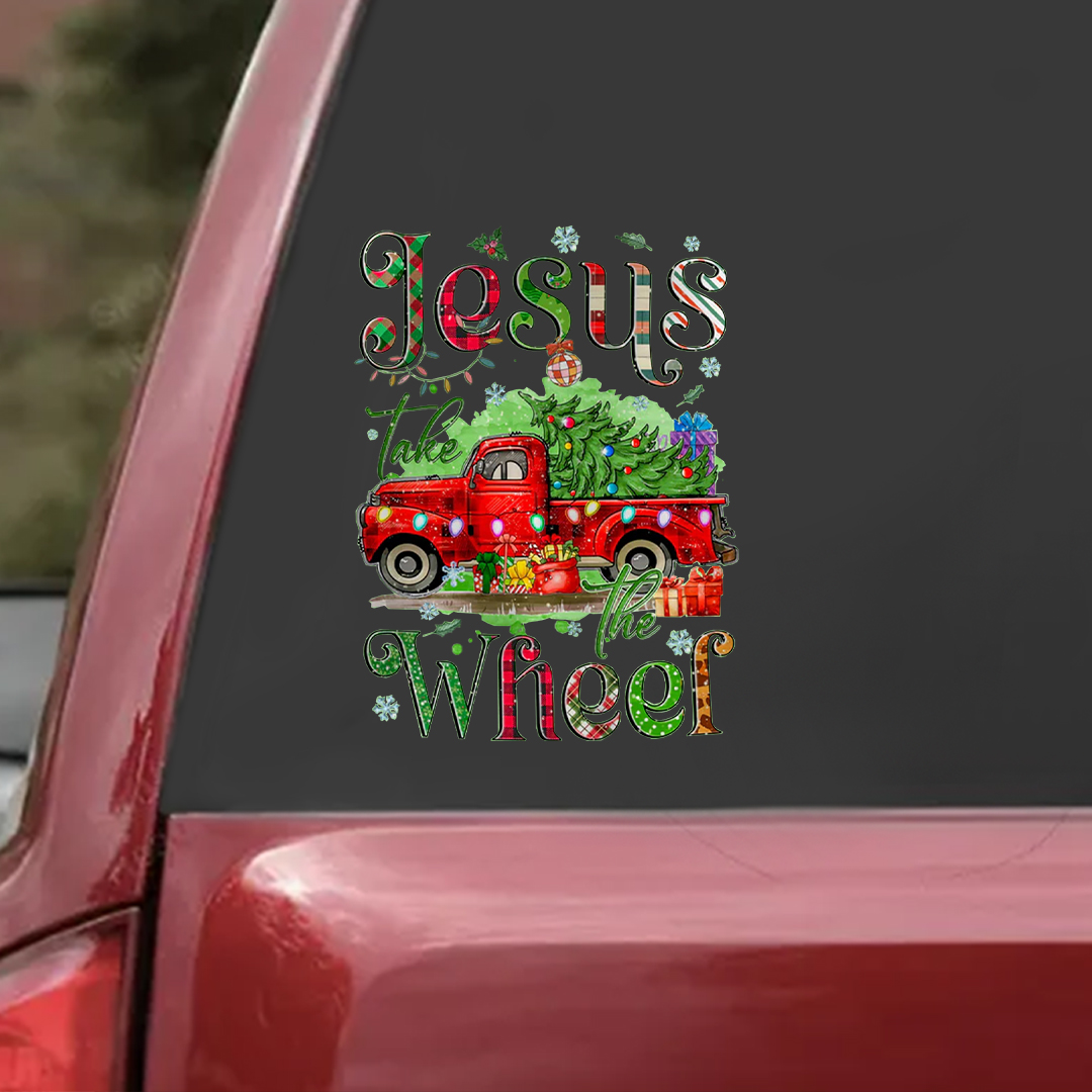 Jesus Take The Wheel Sticker