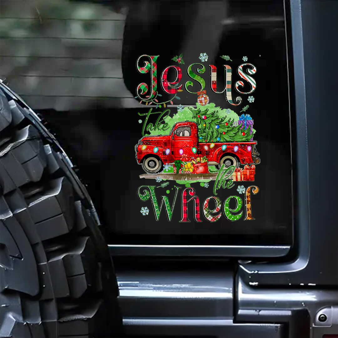 Jesus Take The Wheel Sticker