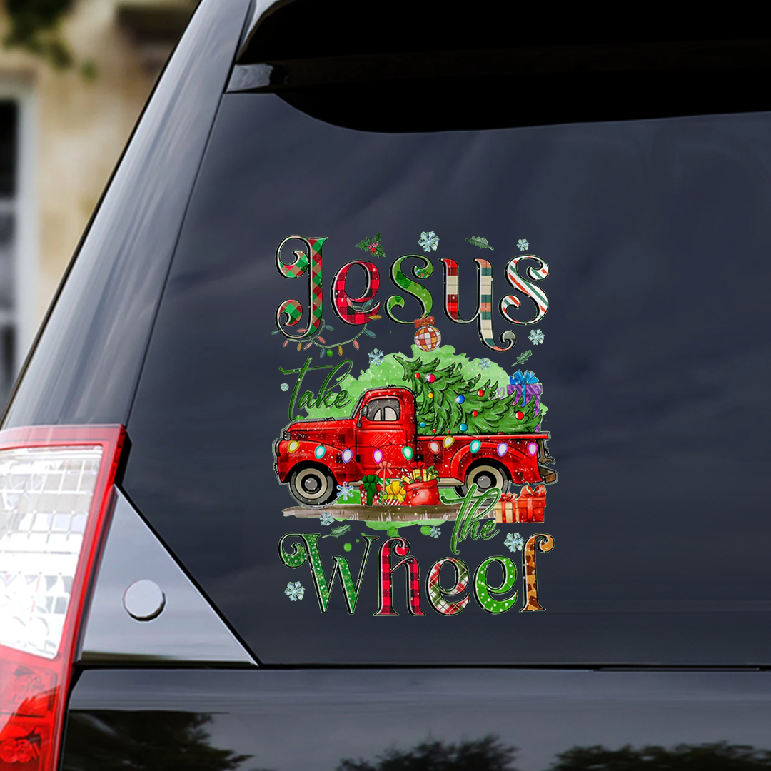 Jesus Take The Wheel Sticker