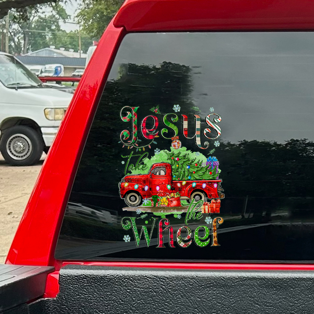 Jesus Take The Wheel Sticker