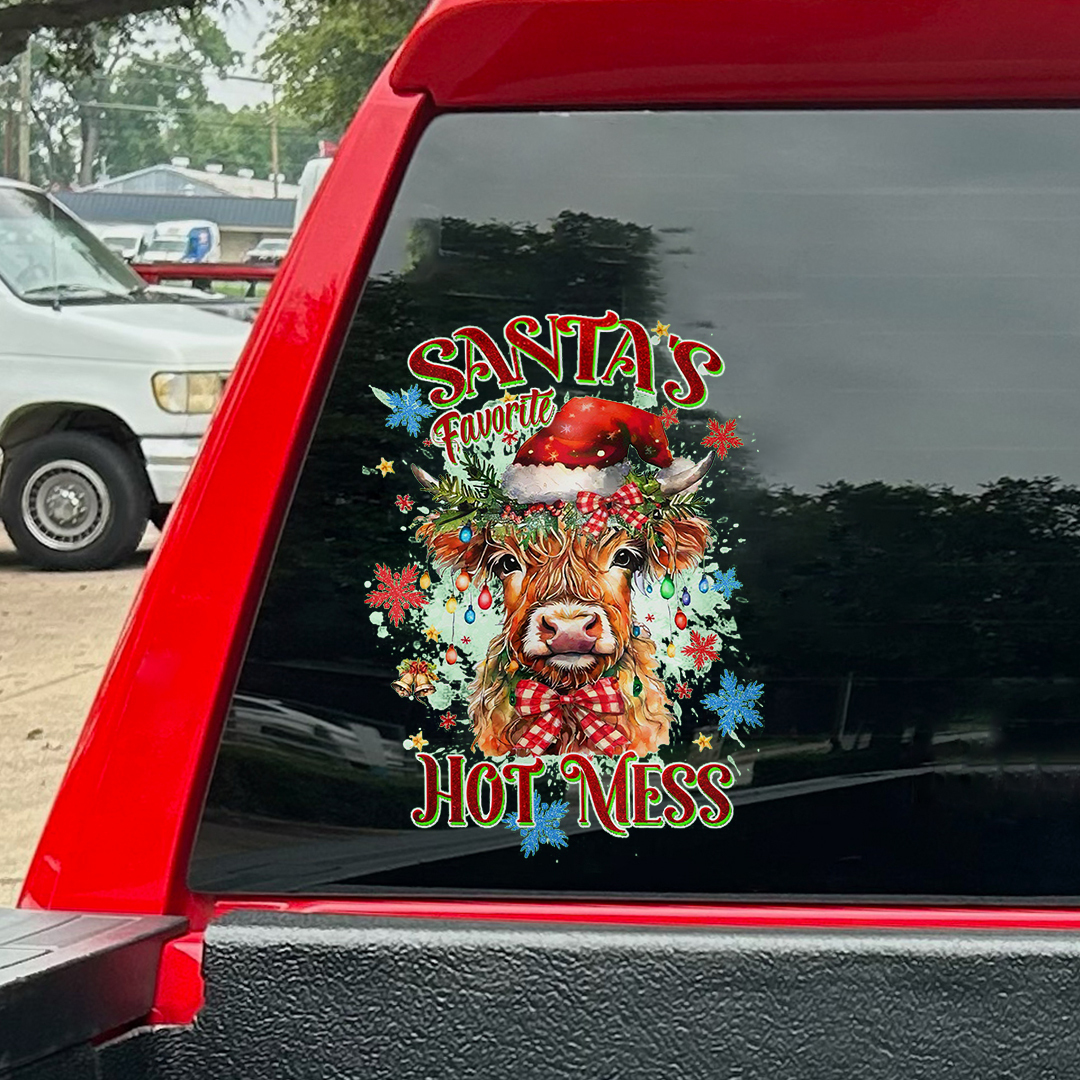 Santa's Favorite Hot Mess Sticker