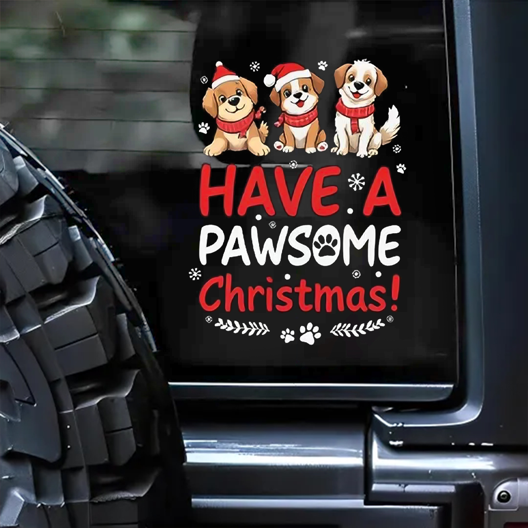 Have A Pawsome Christmas Sticker