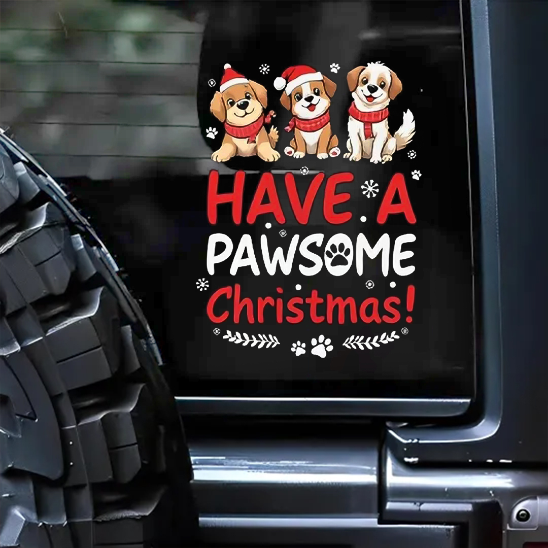 Have A Pawsome Christmas Sticker