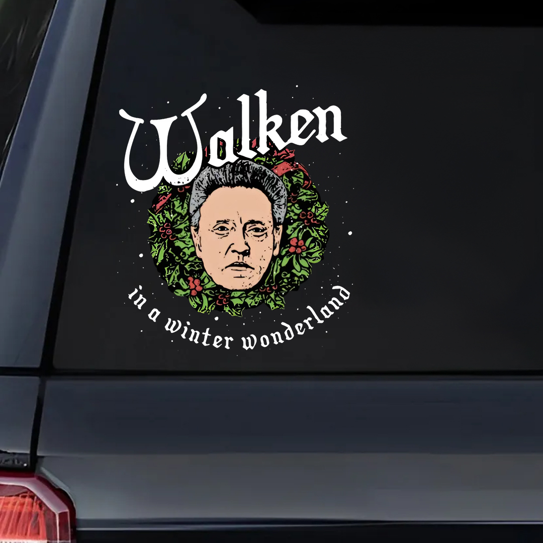 Walken In A Winter Wonderland Sticker