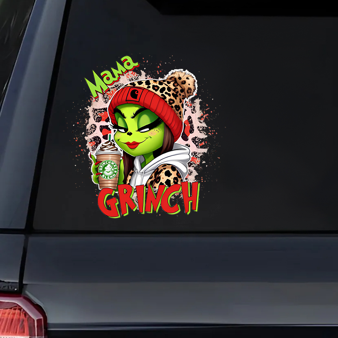 Mama Grinch In Evil Smile Sticker