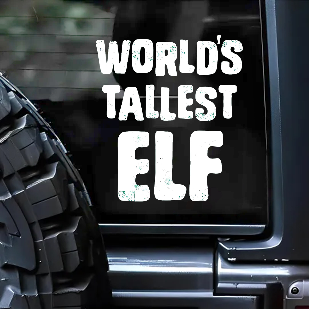 World's Tallest Elf Sticker