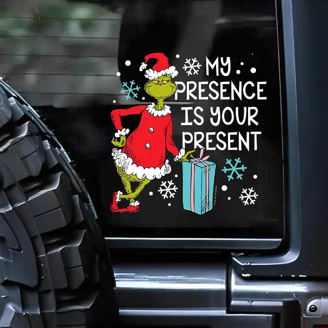 My Presence Is Your Present Sticker