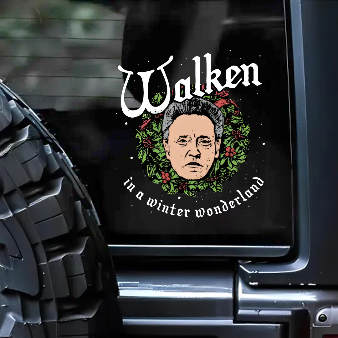 Walken In A Winter Wonderland Sticker