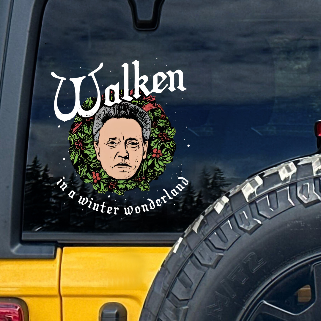 Walken In A Winter Wonderland Sticker