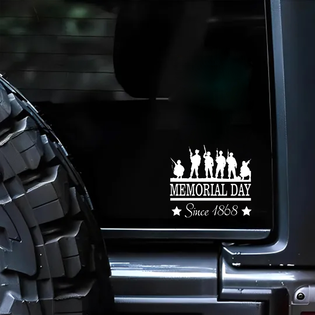 Since 1868 Veterans Stickers-Memorial Day Sticker