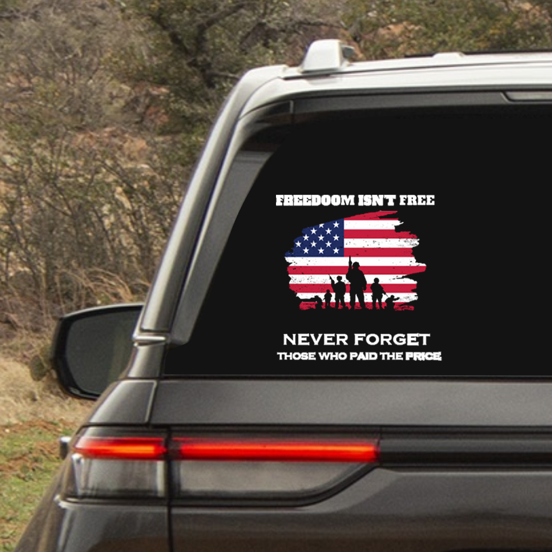 Freedom isn't Free Veterans Stickers-Memorial Day Sticker