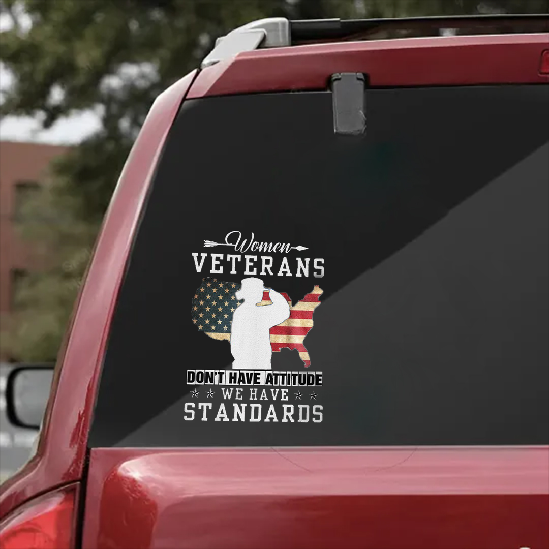 Women Veterans Veterans Stickers-Memorial Day Sticker