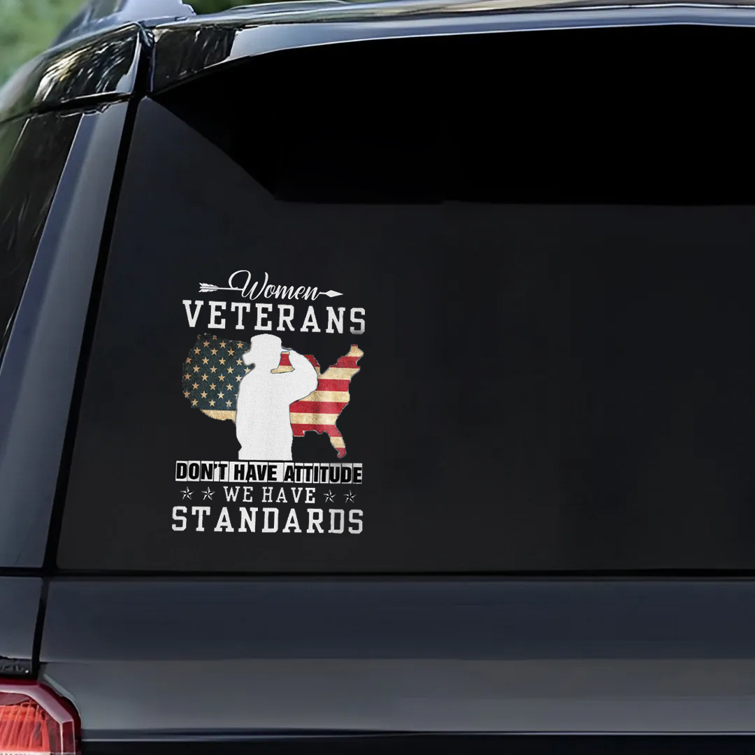 Women Veterans Veterans Stickers-Memorial Day Sticker