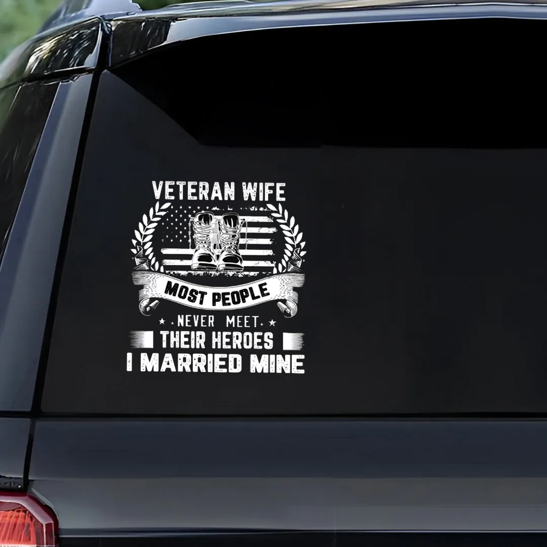 For Veteran Wife Veterans Stickers-Memorial Day Sticker