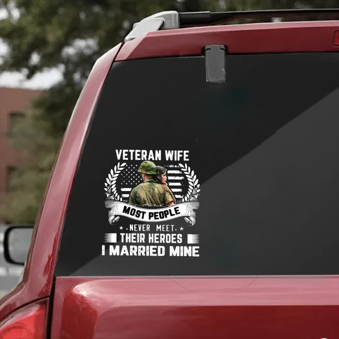 Honor To Veteran Wife Veterans Stickers-Memorial Day Sticker
