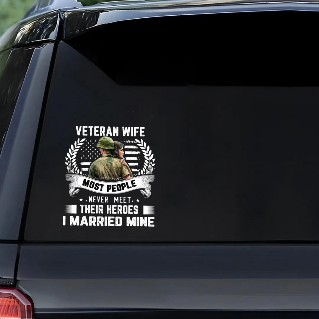 Honor To Veteran Wife Veterans Stickers-Memorial Day Sticker