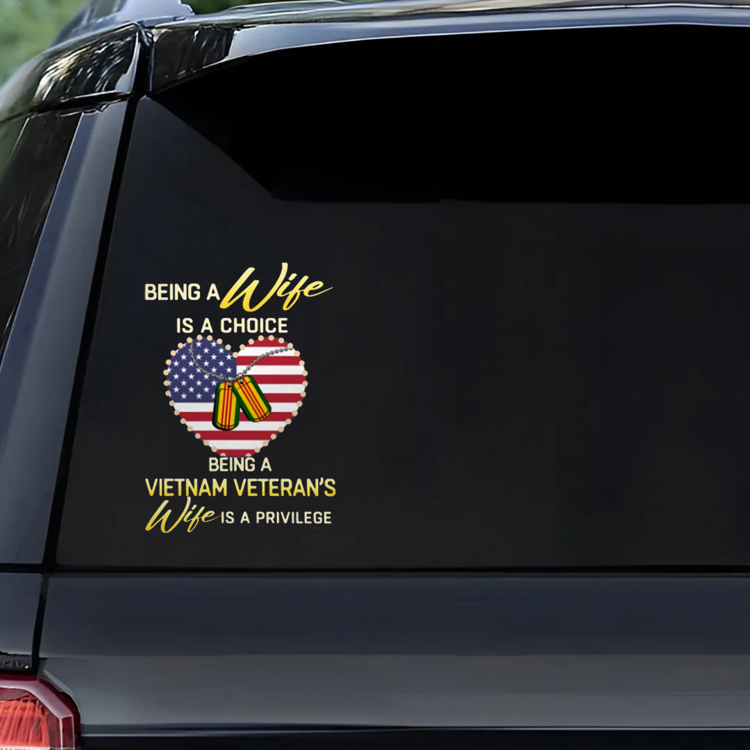 Being A Veteran Wife Veterans Stickers-Memorial Day Sticker