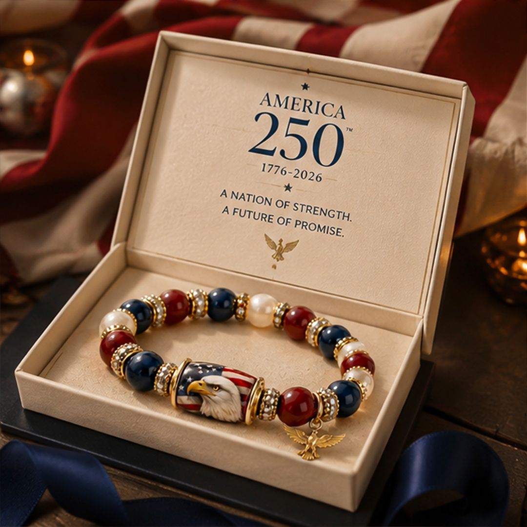 American Eagle Bracelet 1776–2026 | Patriotic Freedom Beaded Jewelry 🦅