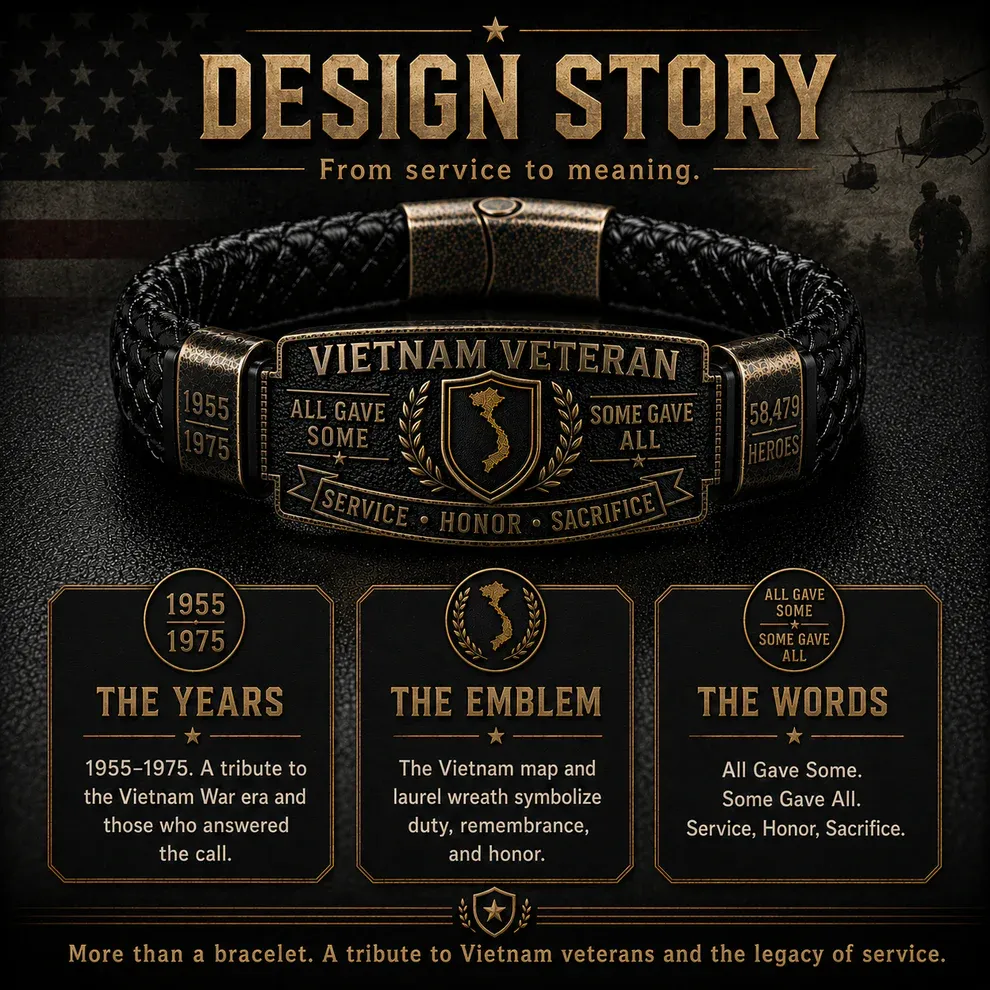 Last Day Promo: 49% OFF 🎖️ -Vietnam Veteran Honor Bracelet