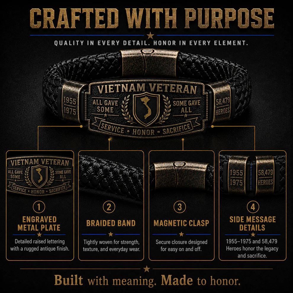 Last Day Promo: 49% OFF 🎖️ -Vietnam Veteran Honor Bracelet