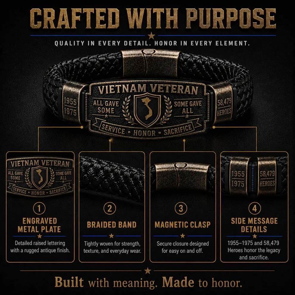 Last Day Promo: 49% OFF 🎖️ -Vietnam Veteran Honor Bracelet