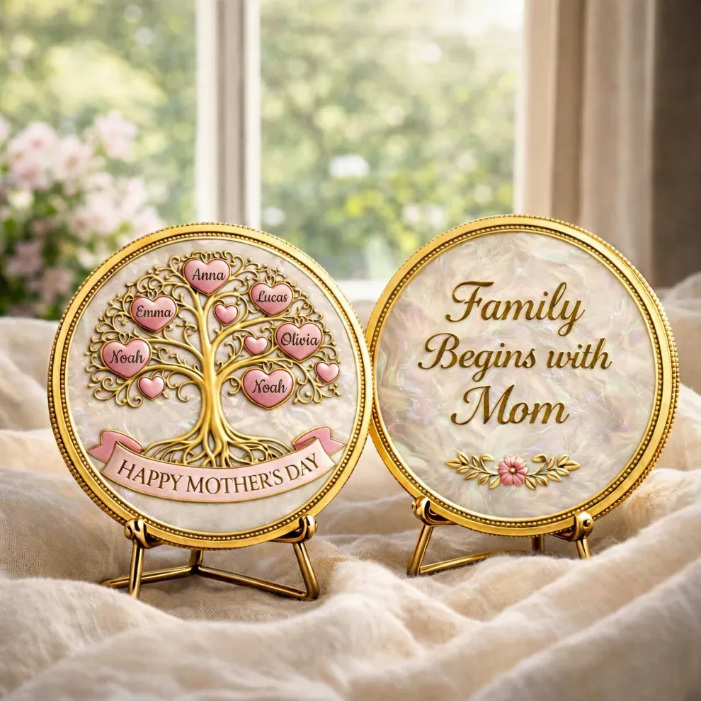Personalized "Family Tree" Mother’s Day Printed Commemorative Coin