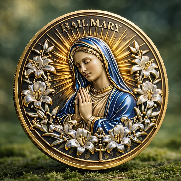 ⚡️Last Day 60% OFF - Blessed Virgin Mary Challenge Coin