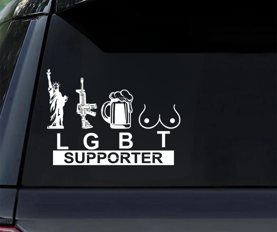 LGBT Supporter - Liberty, Guns, Beer, Titties