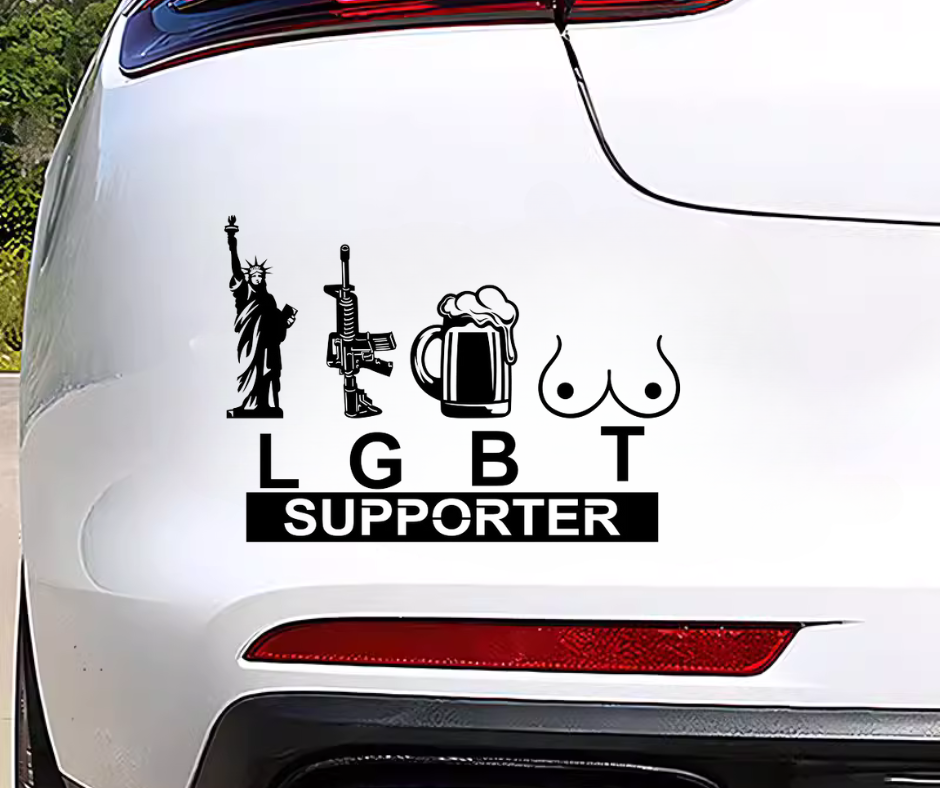 LGBT Supporter - Liberty, Guns, Beer, Titties